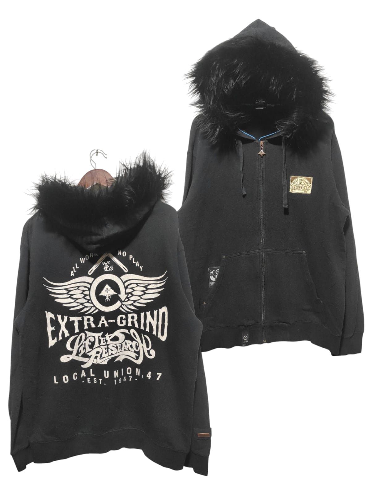 Hysteric Glamour LRG Research Workwear Zipper Fur Hoodie LGB i6w9 style Size US L / EU 52-54 / 3 - 2 Thumbnail