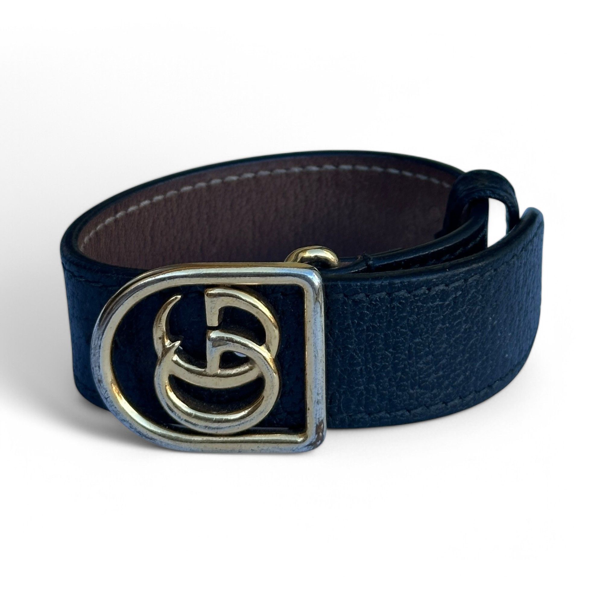 Gucci Gucci Bracelet Wrap GG Marmont Logo Black Leather Size ONE SIZE - 1 Thumbnail