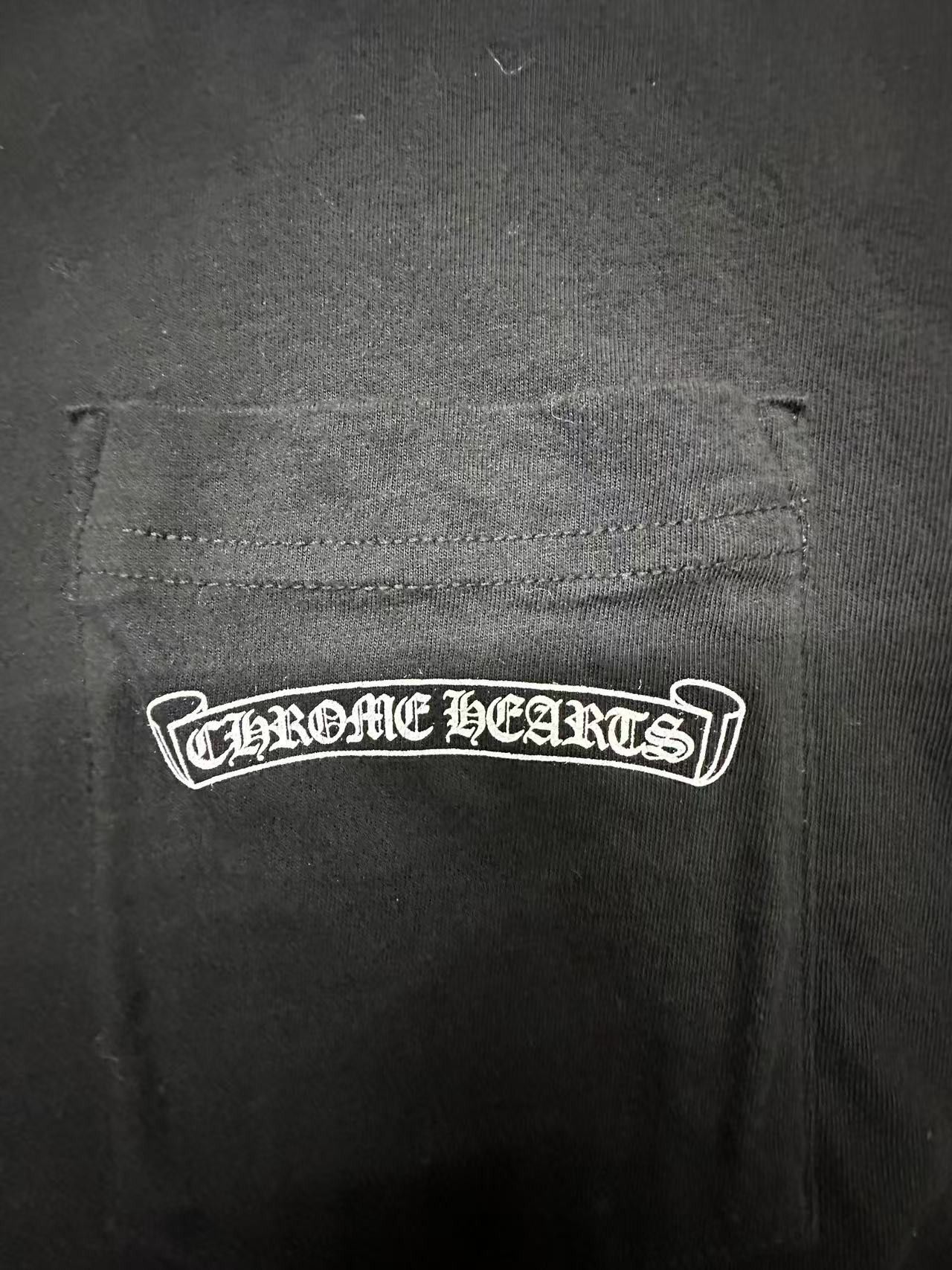Chrome Hearts Chrome Hearts Pink Dagger Script Logo Long Sleeves Tee Size US M / EU 48-50 / 2 - 5 Thumbnail