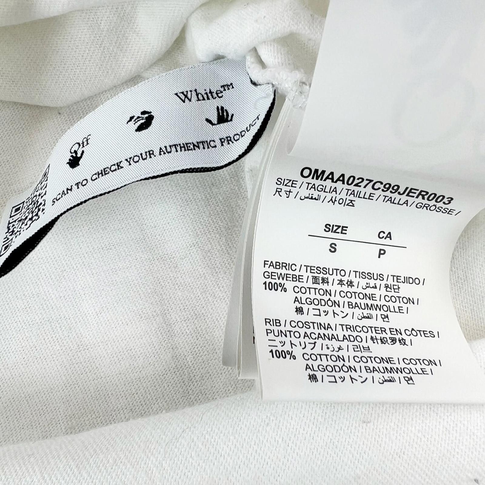 Off-White Off-White Caravaggio Arrows White T-Shirt Size US S / EU 44-46 / 1 - 5 Thumbnail