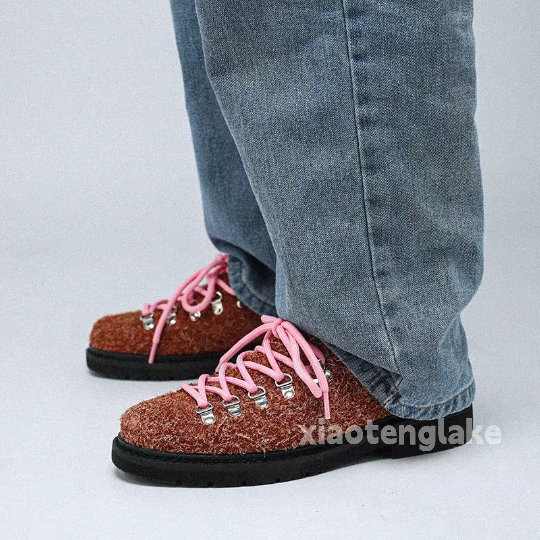 Vintage Unisex outdoor utility workwear hiking mountain boots shoes Size US 6 / EU 39 - 1 Thumbnail