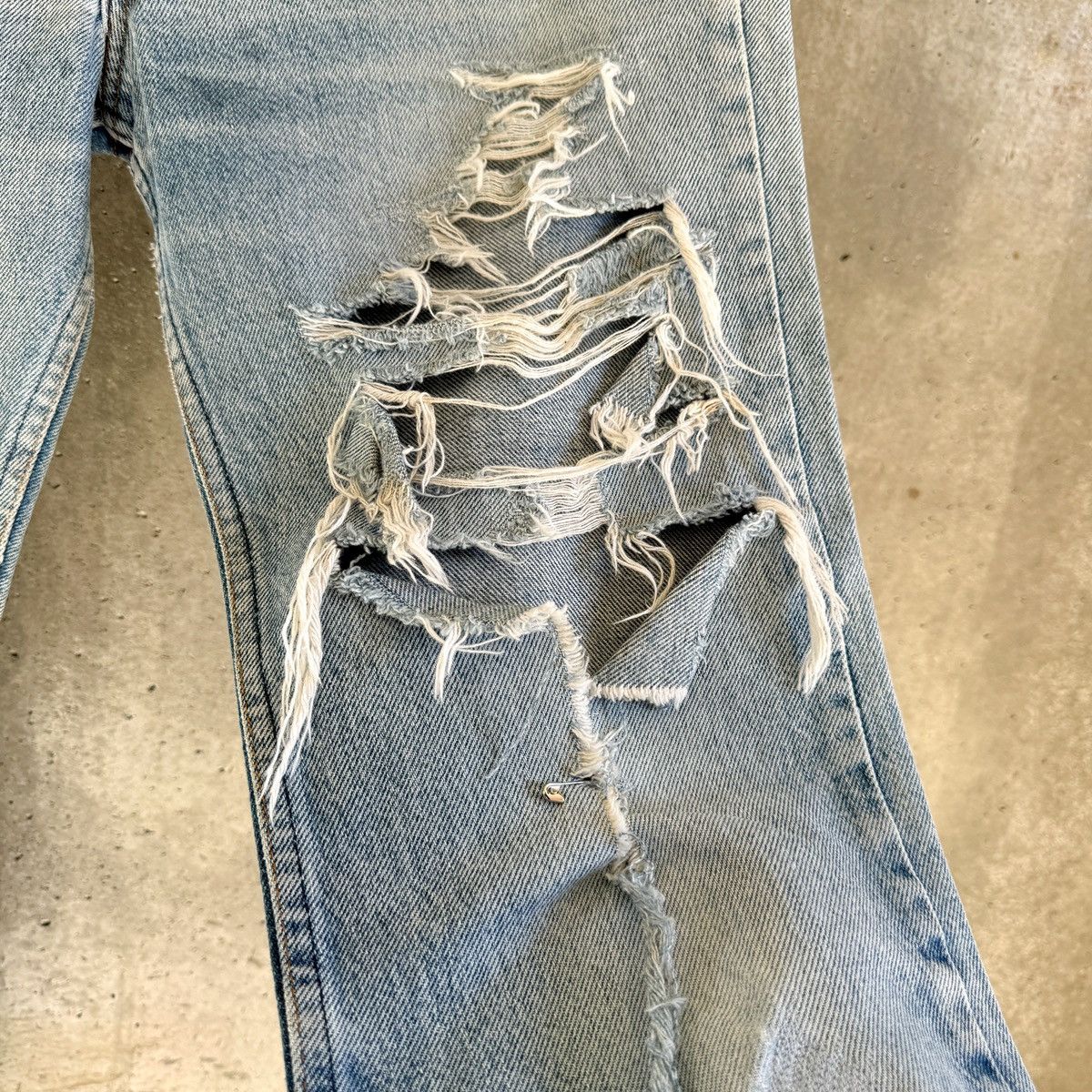 Levi's 80's THRASHED Orange Tab Denim Size US 30 / EU 46 - 6 Thumbnail