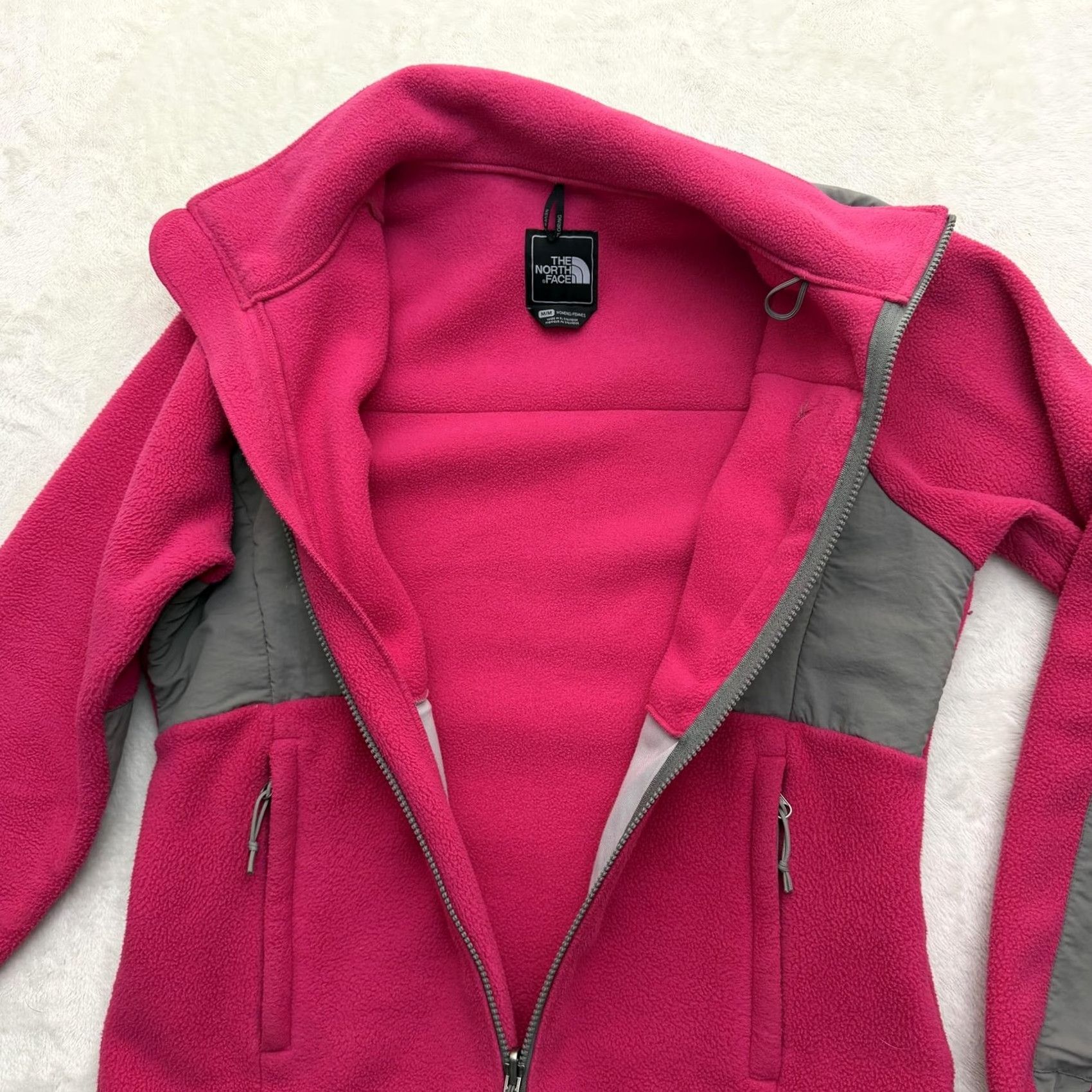 The North Face VINTAGE? No. The North Face Jacket Womens M Pink Gray Polartec Fleece Full Zip Denali Size M / US 6-8 / IT 42-44 - 7 Thumbnail