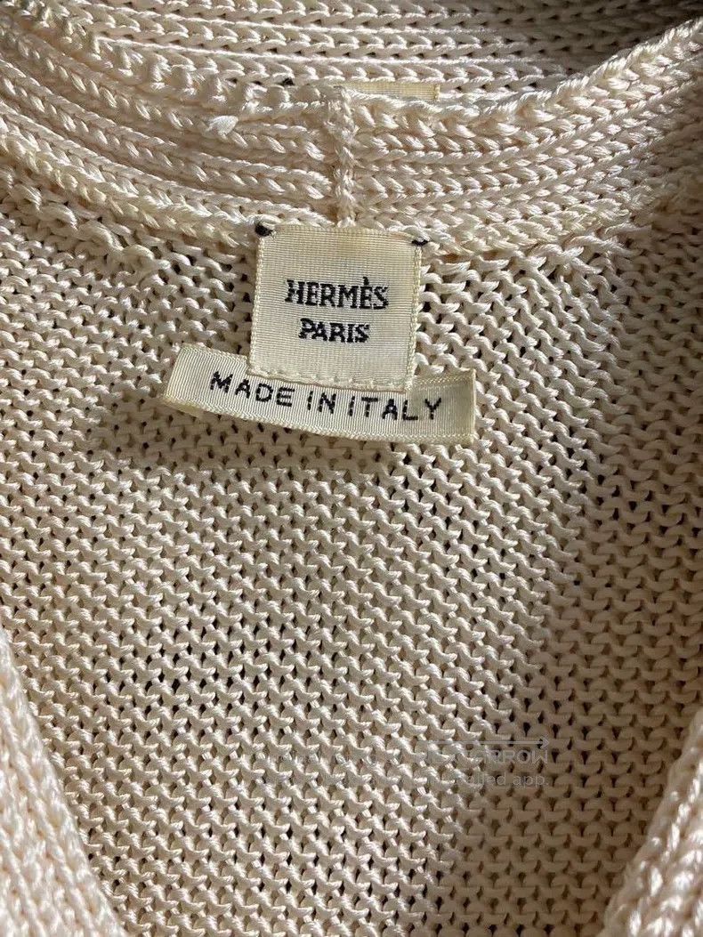 Hermes Hermes Knitted beige suit Size XS / US 0-2 / IT 36-38 - 2 Thumbnail