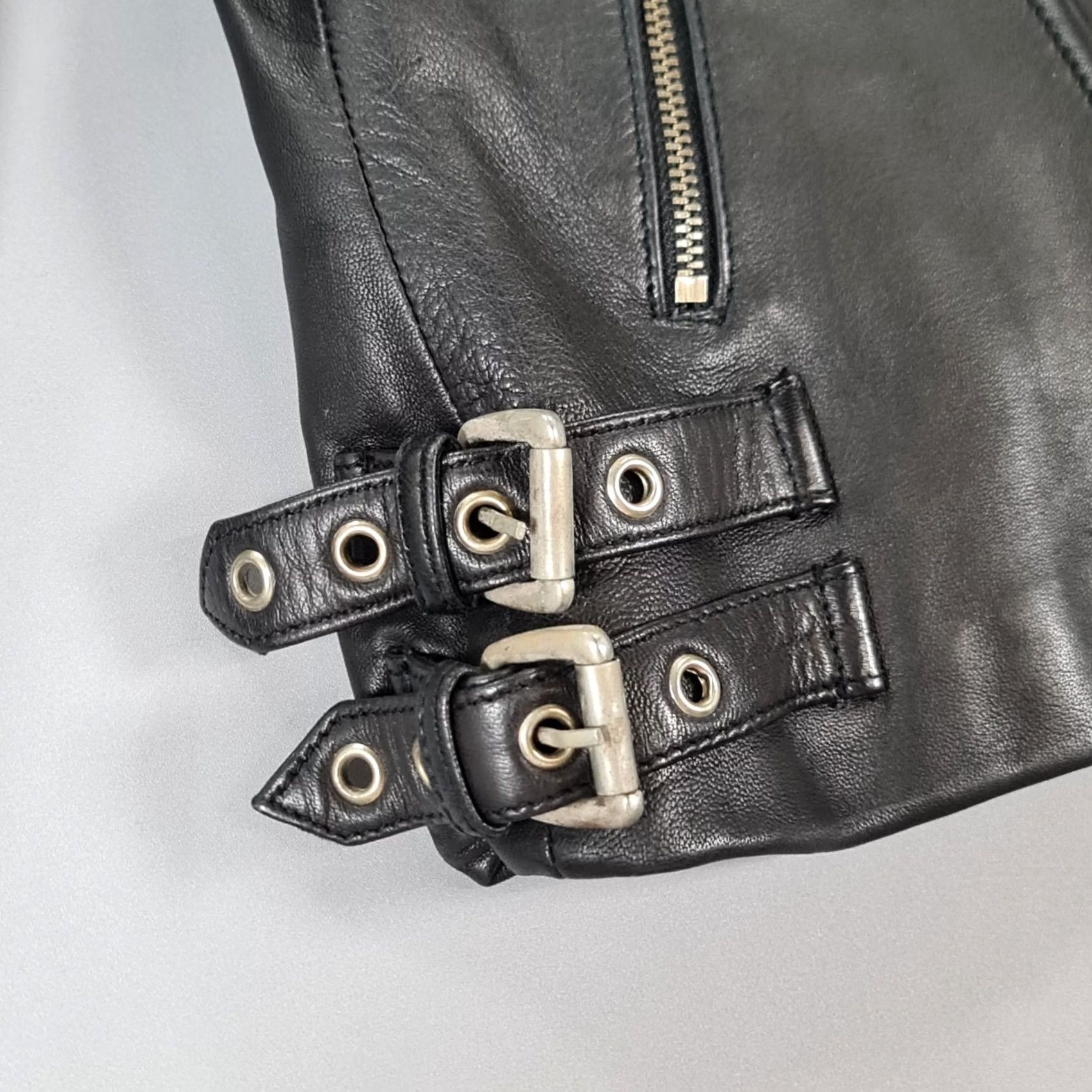 Reiss Reiss Womens Jacket Leather Black XS Biker Motorcycle Soft Lamb Leather Topaz Size XS / US 0-2 / IT 36-38 - 6 Thumbnail