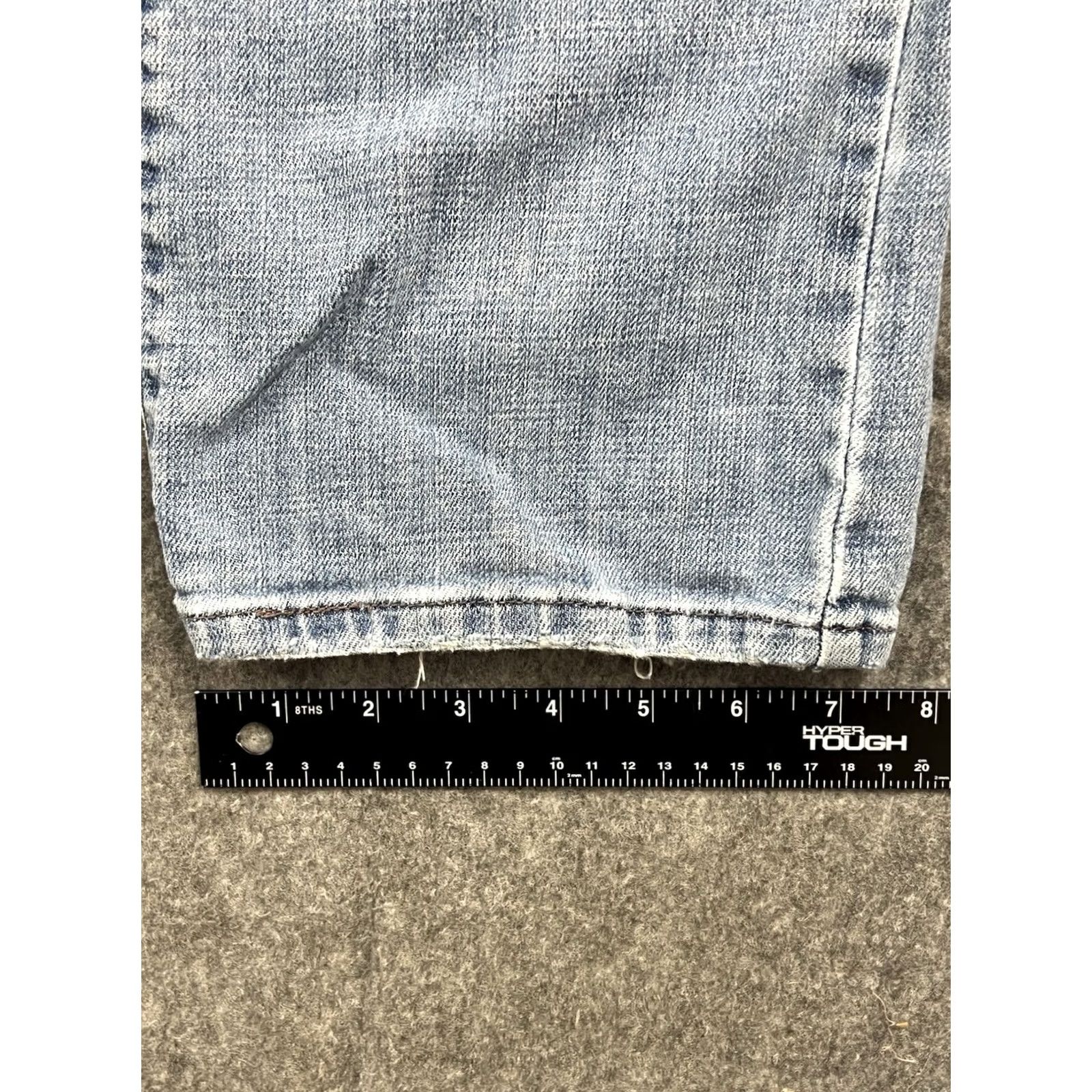 Levi's Levi's 505 Jeans Womens Regular Fit Straight Light Wash Distressed Size 12S, 29 in Inseam, Denim, 100% Cotton, Button Zip, Mid Rise, USA 90s Y2K Theme Size 34" / US 12 / IT 48 - 7 Thumbnail