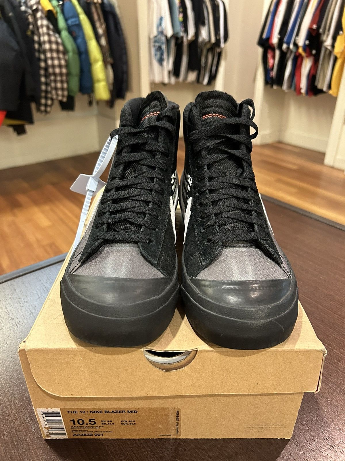 Nike × Off-White Nike Blazer Mid Off-White Grim Reaper Size US 10.5 / EU 43-44 - 5 Thumbnail