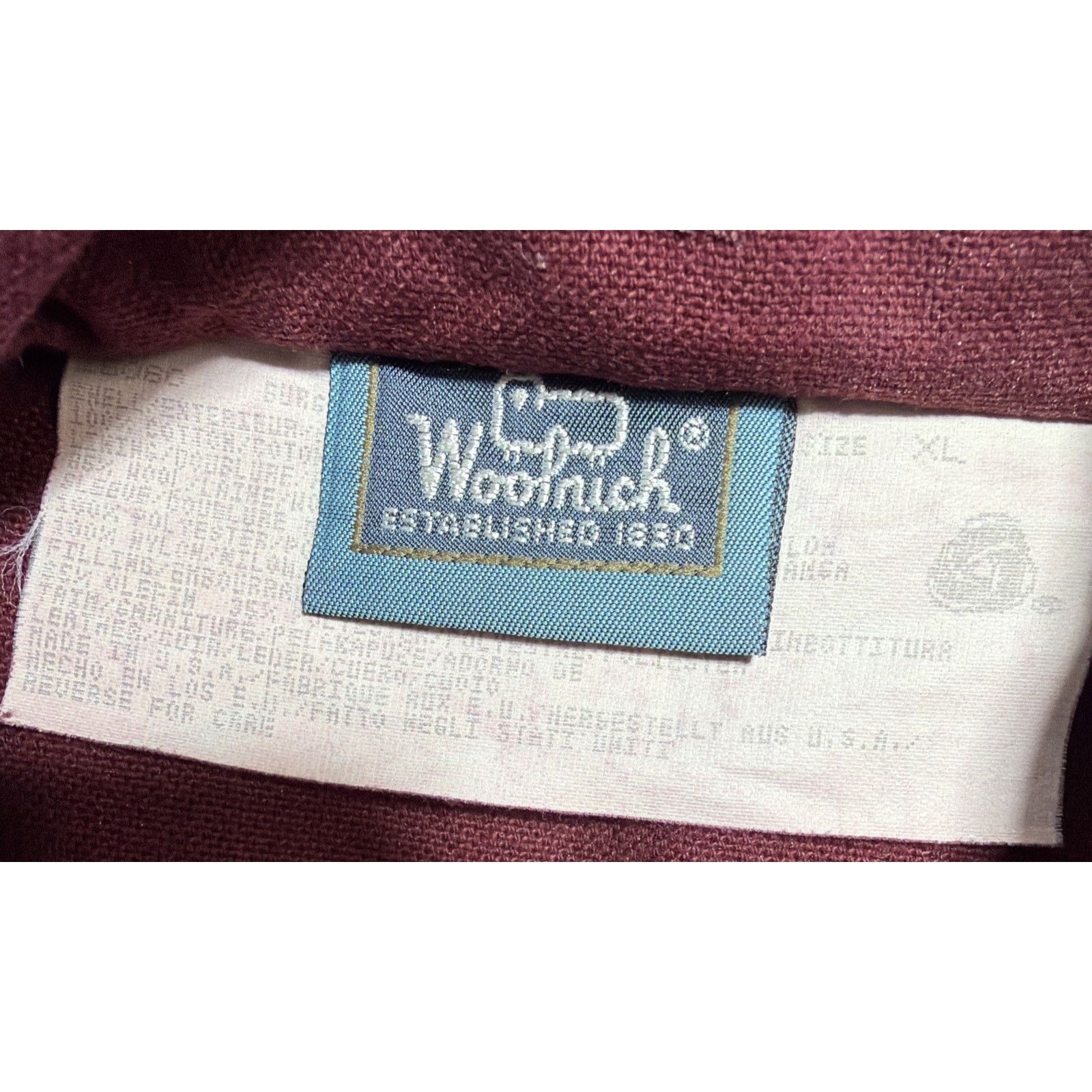 Woolrich Woolen Mills Vintage Woolrich Made USA Wool Lined Chore Canvas Jacket XL Size US XL / EU 56 / 4 - 7 Thumbnail