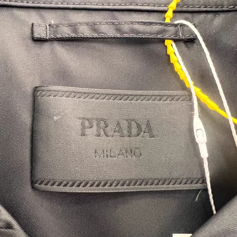 Prada Black Prada Logo Nylon Jacket XXL Size US XXL / EU 58 / 5 - 3 Thumbnail