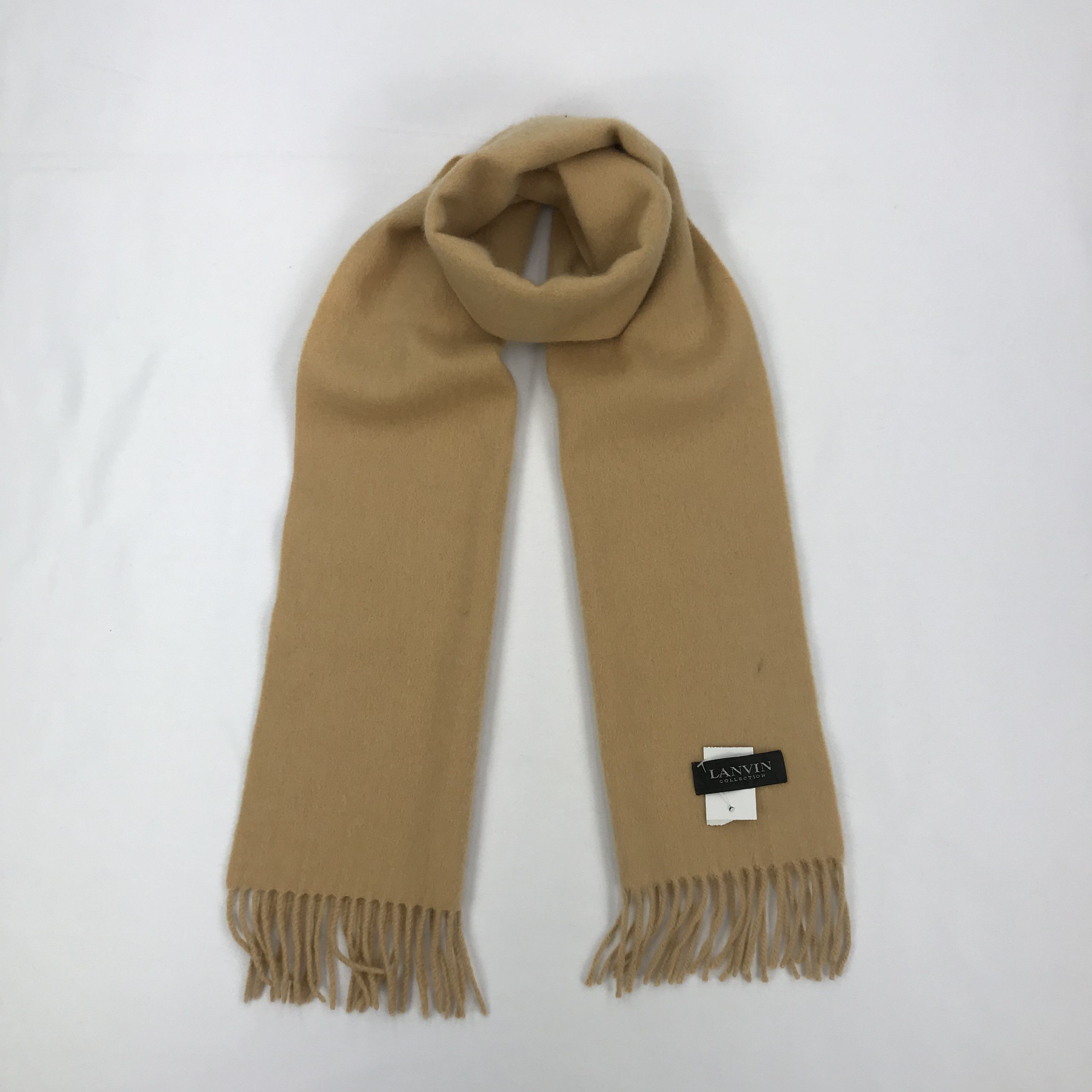 Lanvin Vintage LANVIN Scarf Muffler Cashmere Scarves Size ONE SIZE - 1 Thumbnail