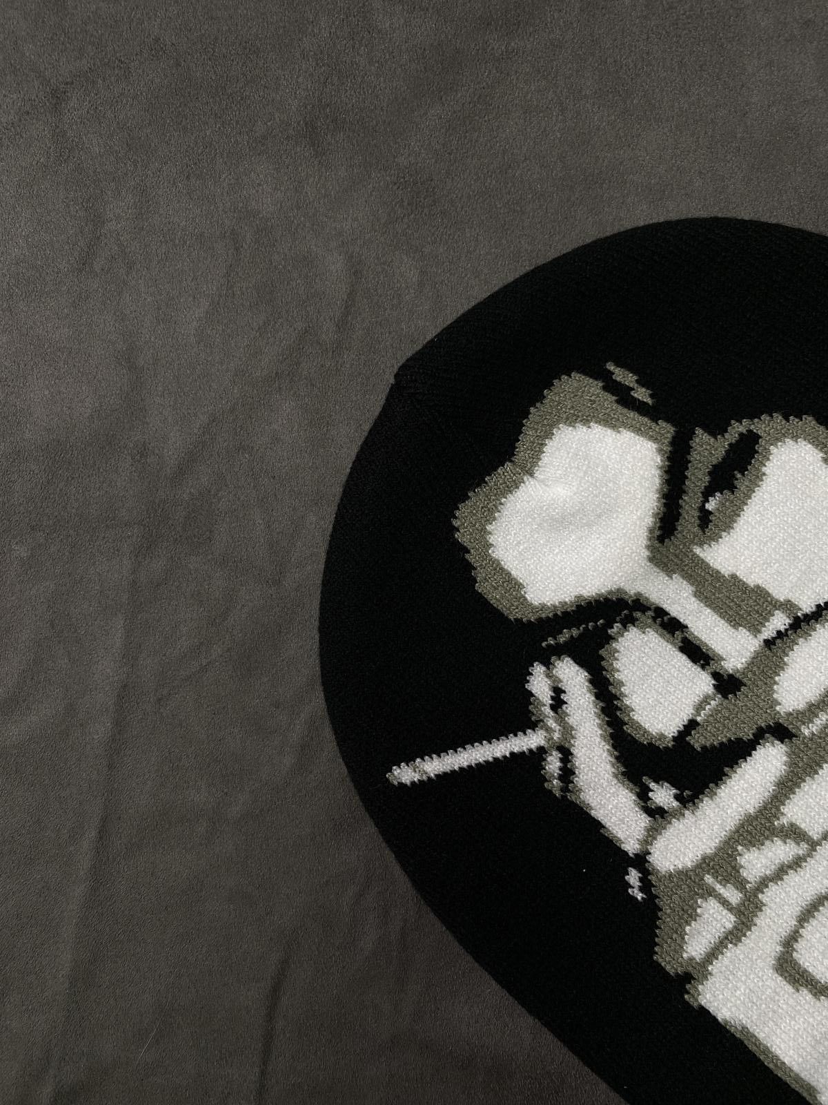 Japanese Brand Rare Prince Graphic No Cuff Knit Beanie Hat Gray OS Size ONE SIZE - 3 Thumbnail