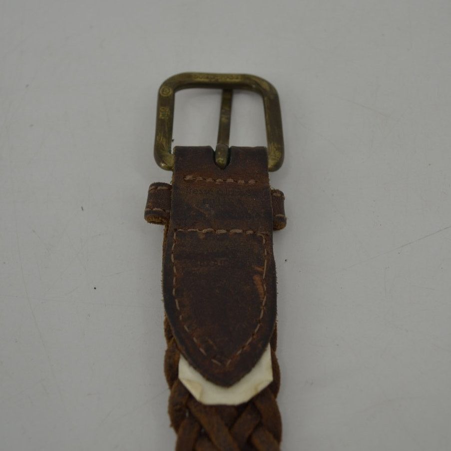 Other Jesse Alaniam Belt Braided Brown Leather Brass Buckle Size M Size ONE SIZE - 6 Thumbnail