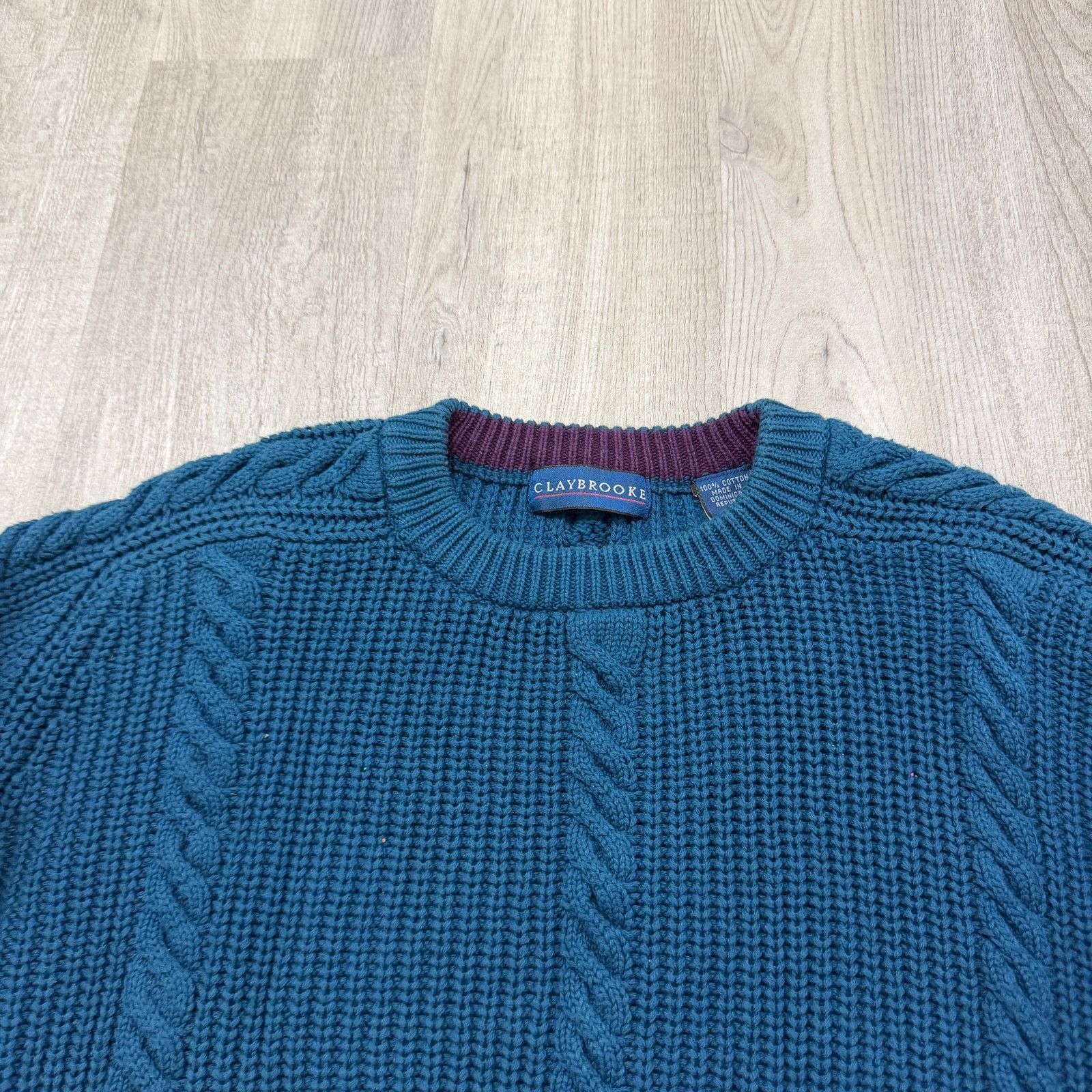 Vintage Vintage Claybrooke Cable Knit Sweater Extra Large Fisherman Size US XL / EU 56 / 4 - 3 Thumbnail