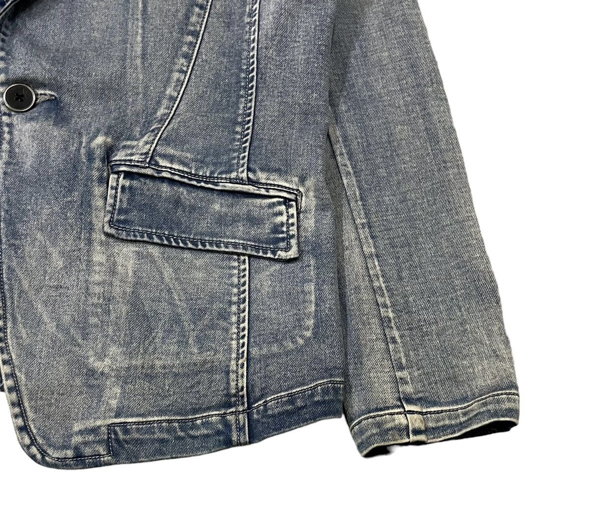 semanticdesign Vintage Semantic Design Denim Style Single Button Jacket Size US L / EU 52-54 / 3 - 3 Thumbnail