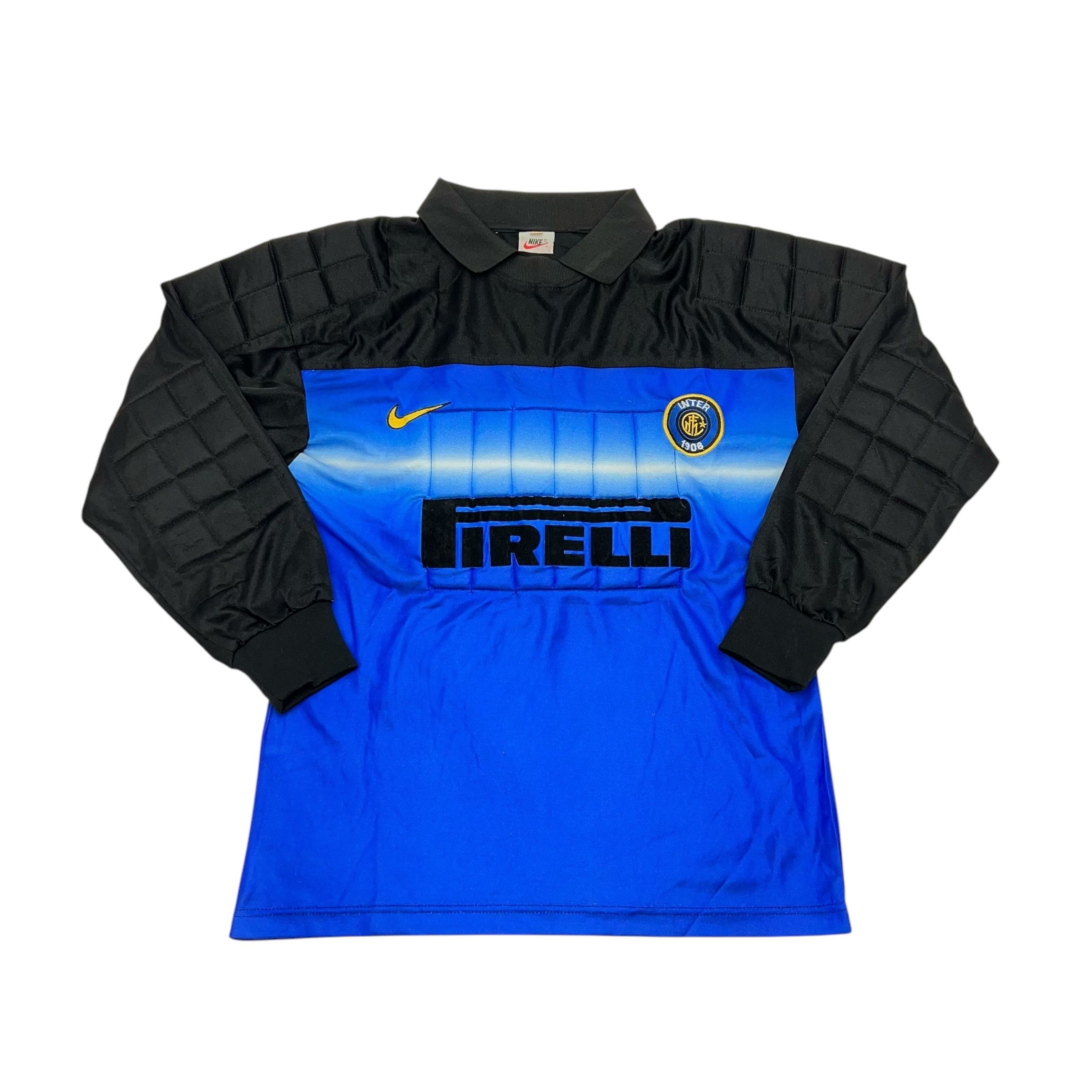 Nike × Vintage Vintage Inter Milan Goalkeeper Nike Jersey Very Rare 98/99 Size US M / EU 48-50 / 2 - 21 Thumbnail