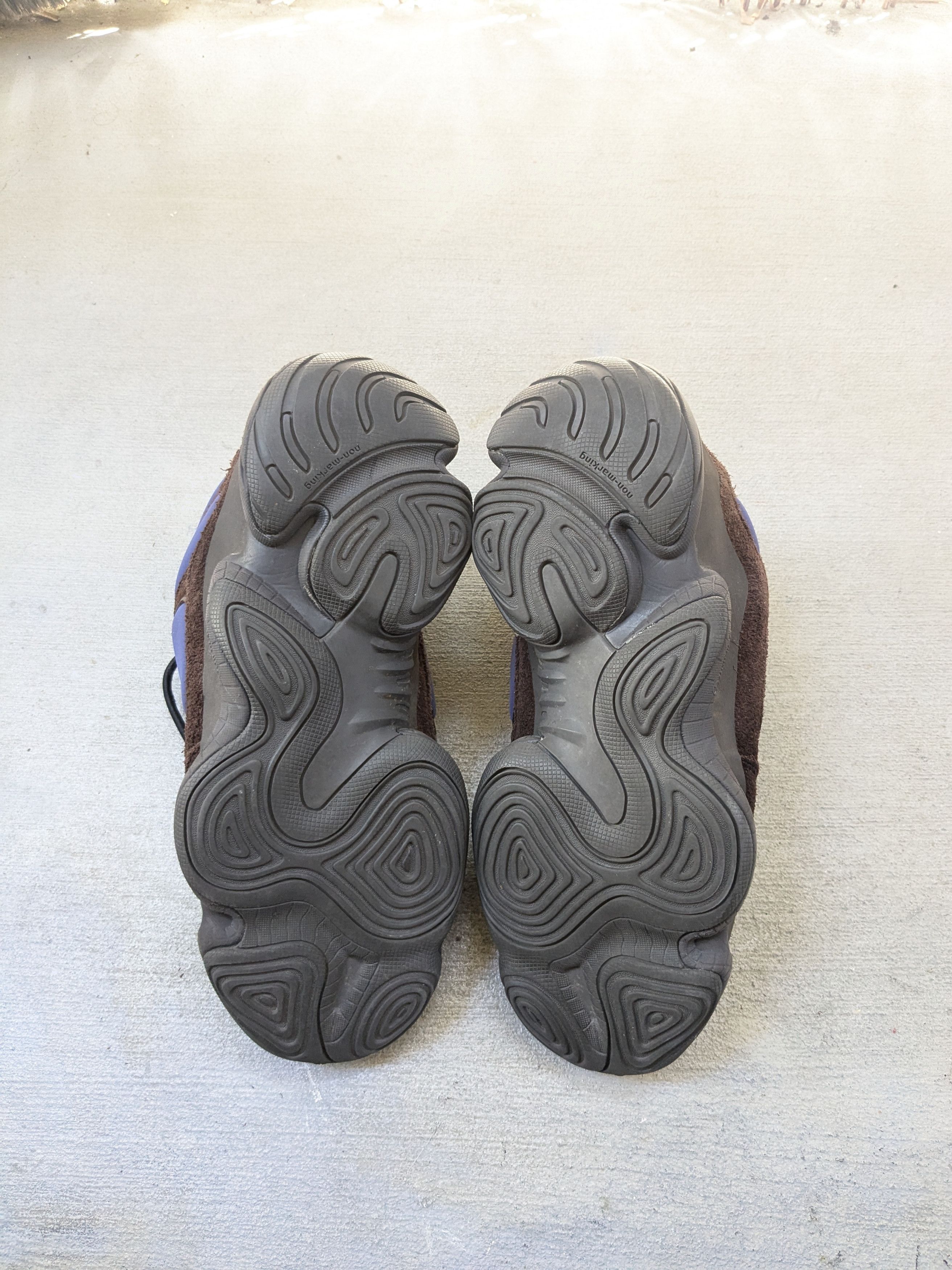 Adidas × Kanye West adidas Yeezy 500 High Tyrian 12 Blue Brown Suede FY4269 Size US 12 / EU 45 - 15 Thumbnail
