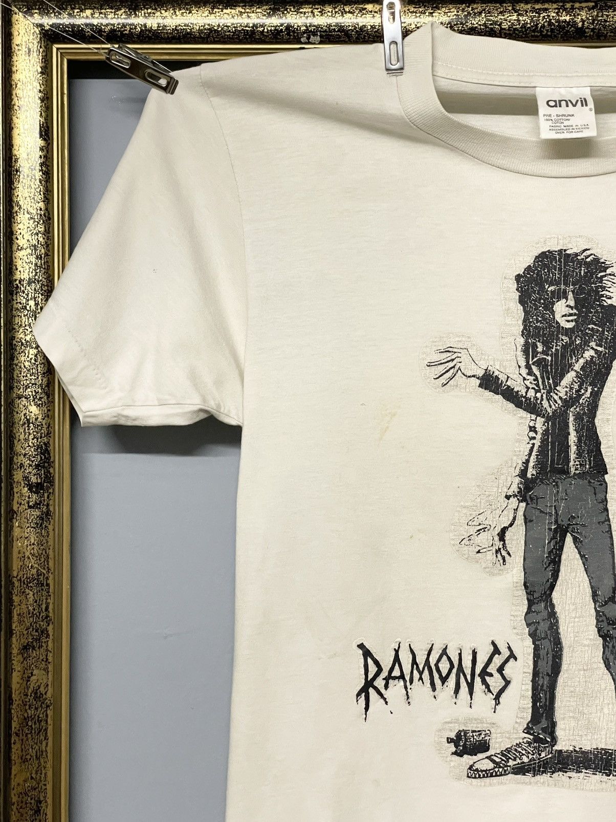 Vintage Vintage 90s Ramones Art By John Holmstrom Punk Single Stitch Size US S / EU 44-46 / 1 - 4 Thumbnail