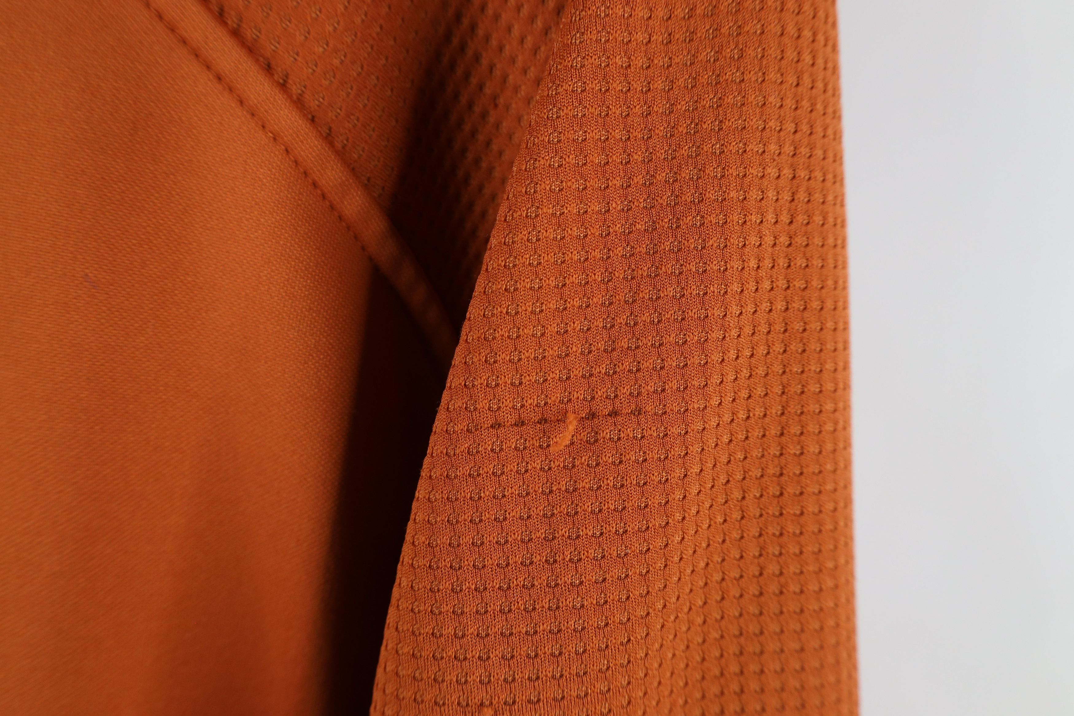 Majestic × Vintage Vintage Majestic Waffle Knit Fleece Lined Sweatshirt Orange Size US XXL / EU 58 / 5 - 12 Thumbnail