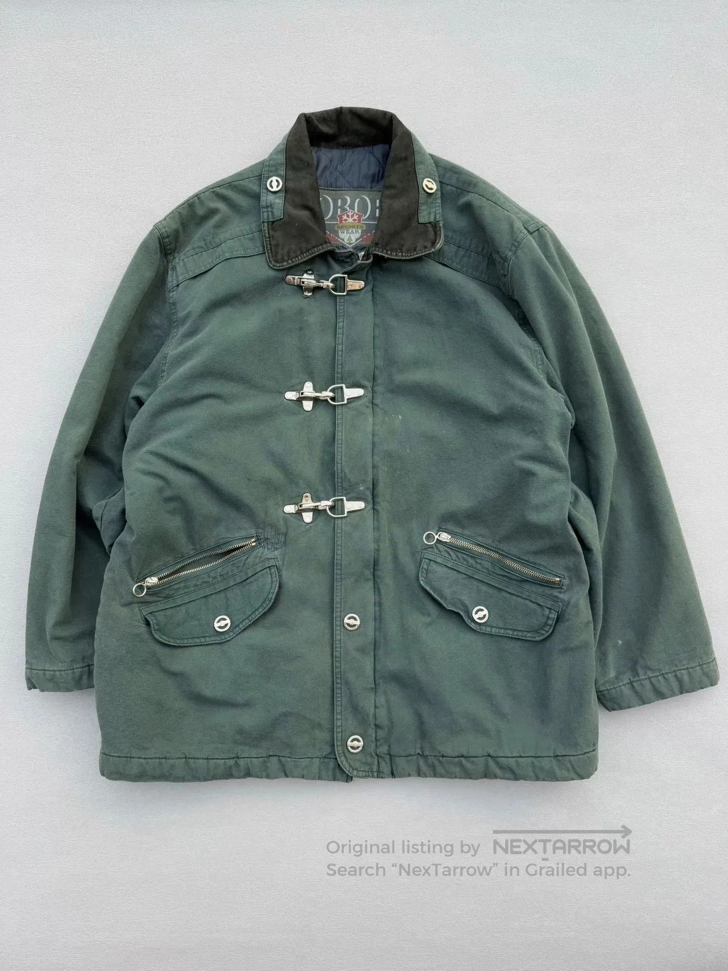 Vintage Vintage 90s OBOE Safari Barn Coat. Size US L / EU 52-54 / 3 - 1 Thumbnail