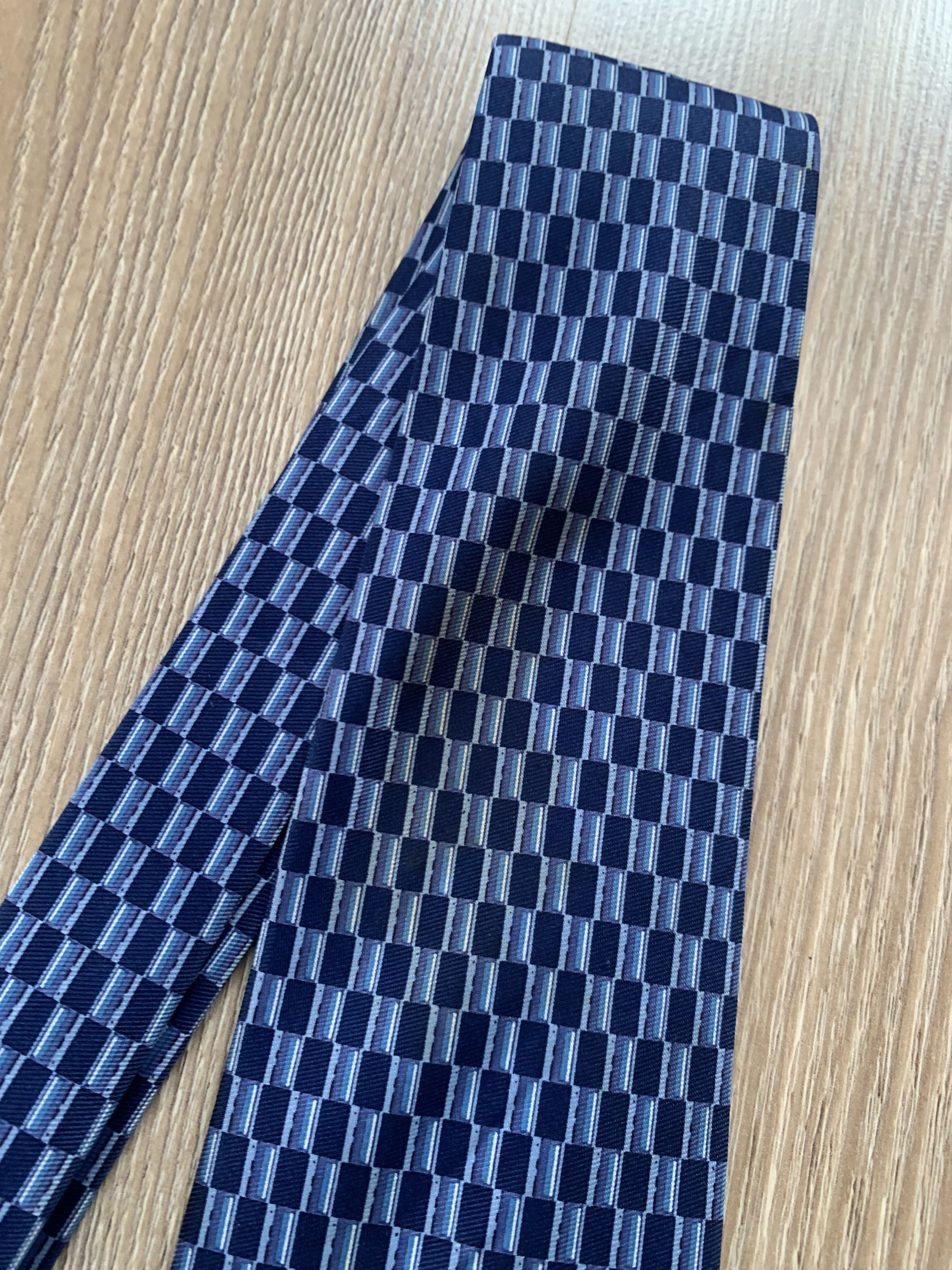 Burton Burton Blue Patterned Tie Size ONE SIZE - 4 Thumbnail