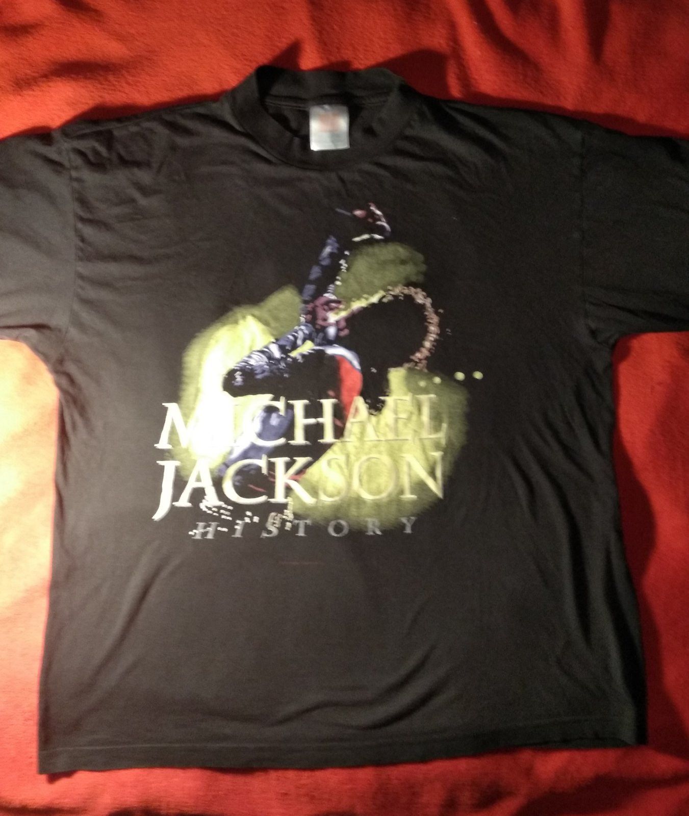 Michael Jackson 1996 History Tour Rap Tee Louis Vuitton Xl Short Sleeve T Shirts