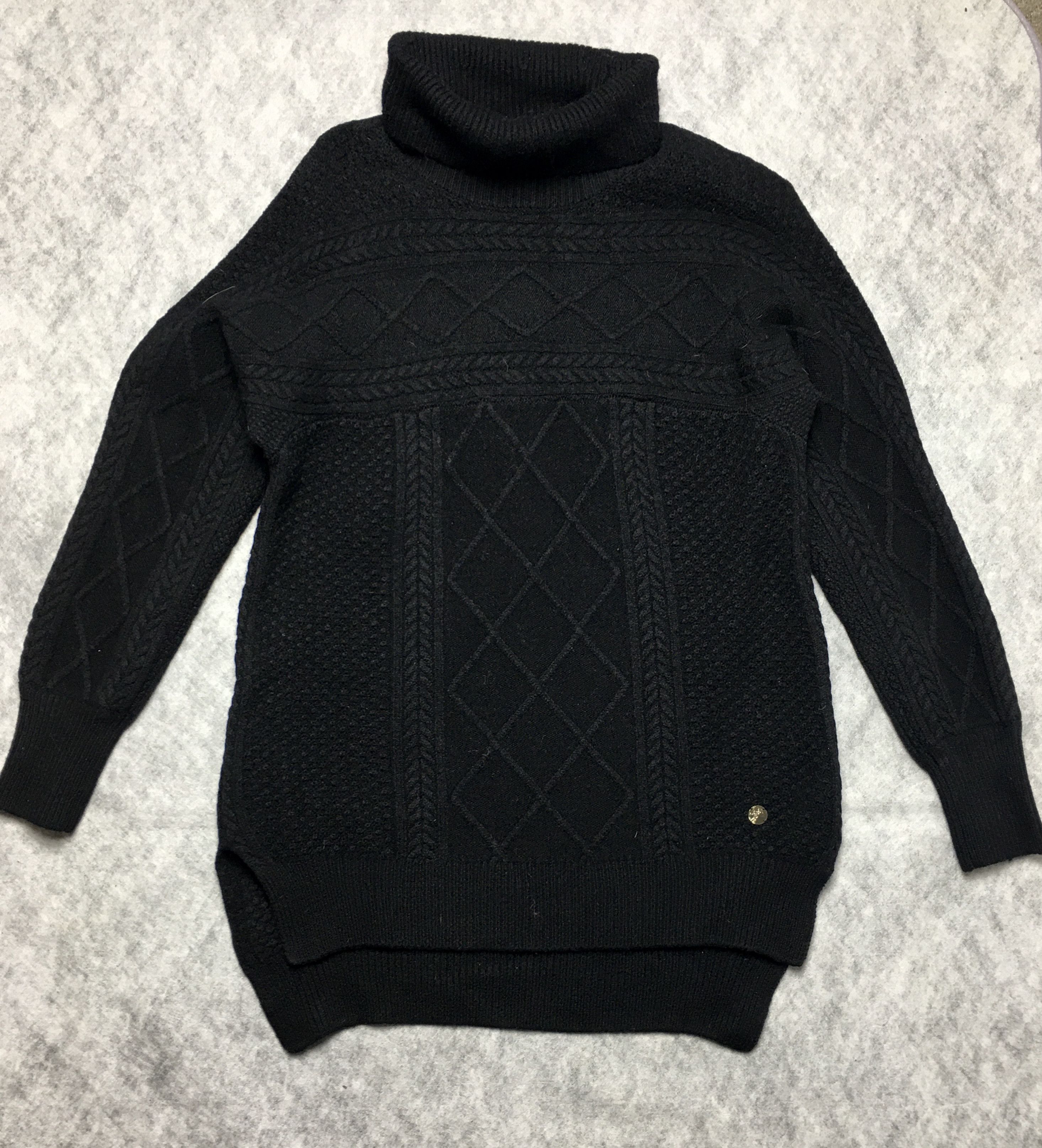 Versace Versace Collection Black Knit Turtleneck Sweater Size M / US 6-8 / IT 42-44 - 5 Thumbnail