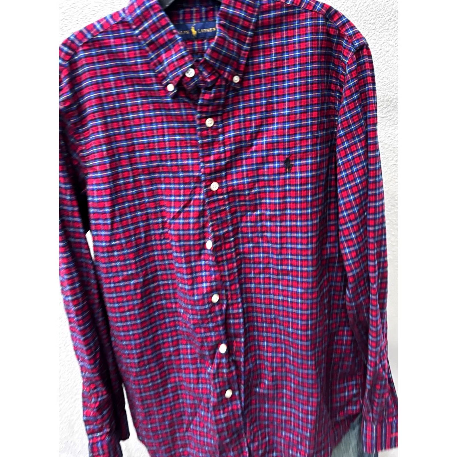 Ralph Lauren Ralph Lauren Plaid LONG SLEEVE SHIRT Men Medium M Multicolor 15.5 x 33/34 Size US M / EU 48-50 / 2 - 3 Thumbnail