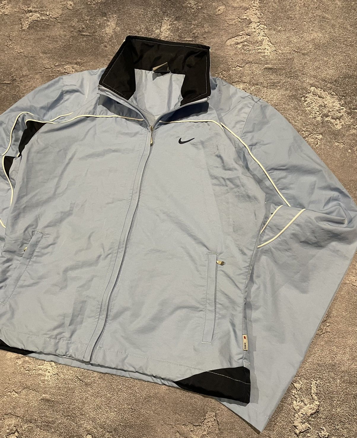 Nike × Vintage Vintage 00s Nike Y2K Nylon Tracksuit Drill Size 28" / US 6 / IT 42 - 3 Thumbnail