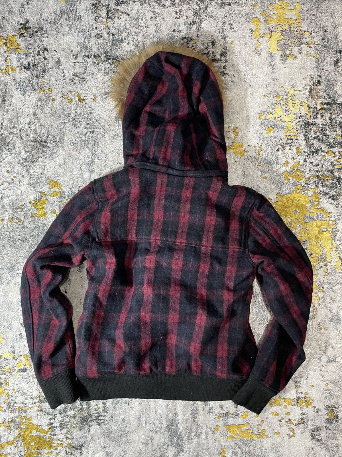 Le Grande Bleu (L.G.B.) Rageblue Plaid Fur Hoodie bondage lgb style Size US L / EU 52-54 / 3 - 7 Thumbnail