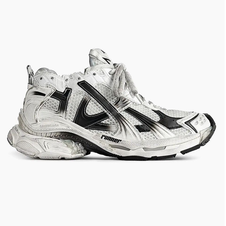 White Black Balenciaga Runner