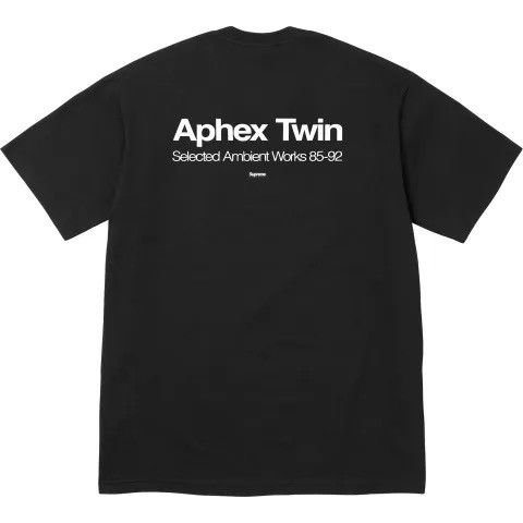 Supreme Aphex Twin Ambient Works Tee Black Spring 25