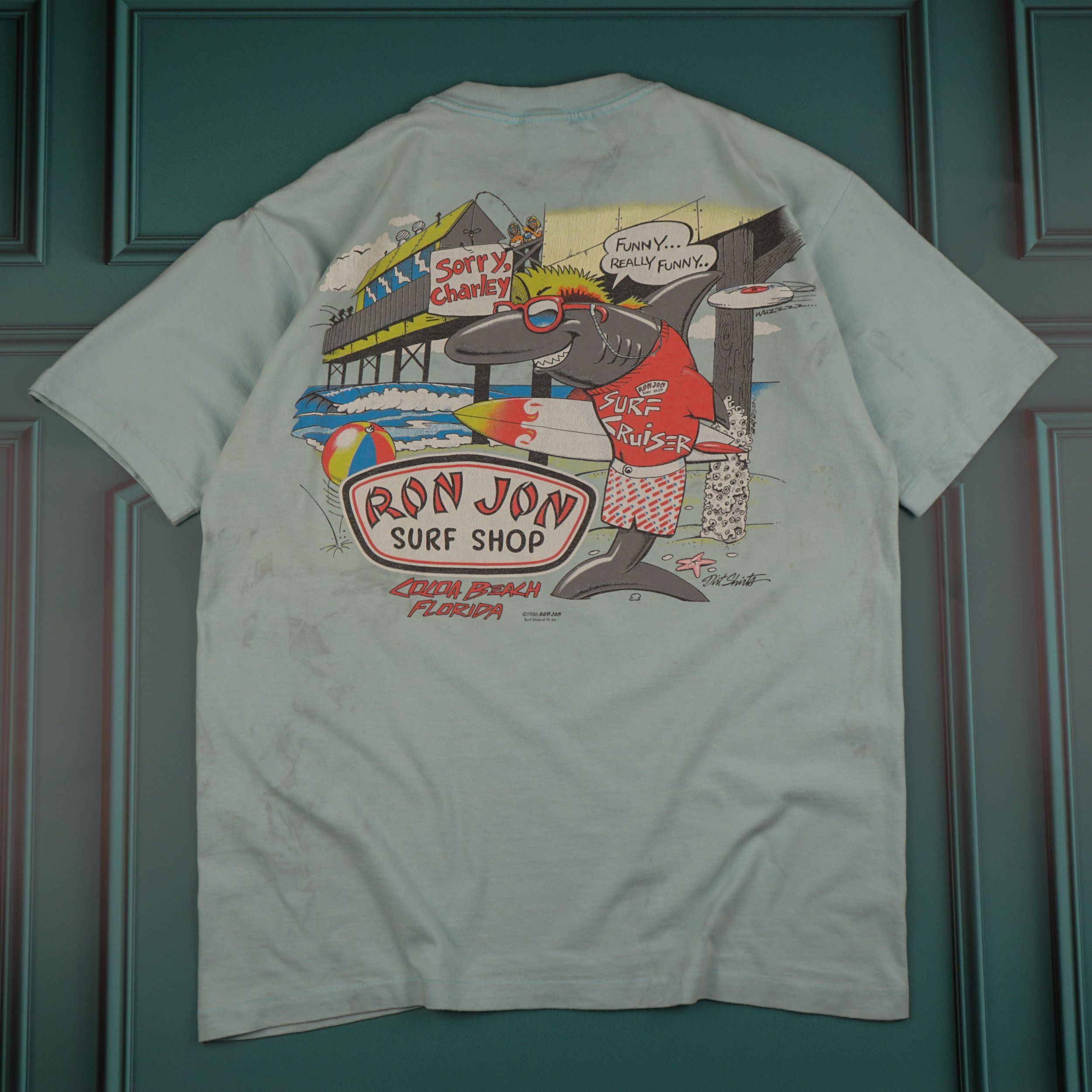 Ron Jon Surf Shop × Vintage Vintage 1986 Ron Jon Surf Shop T-Shirt Size US M / EU 48-50 / 2 - 1 Thumbnail