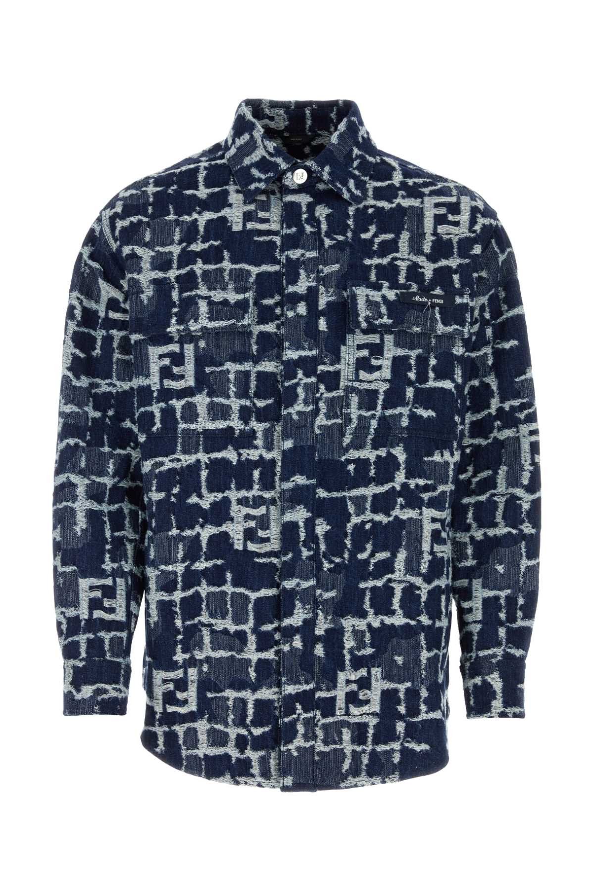 image of Fendi Camicia in Printed, Men's (Size Large)