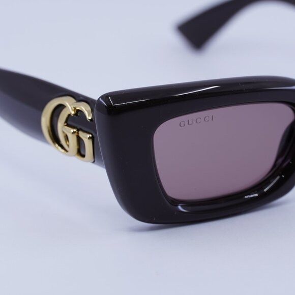 Gucci 🕶️ New Gucci GG1827S 004 Sunglasses - Shiny Brown Frame Size ONE SIZE - 5 Thumbnail