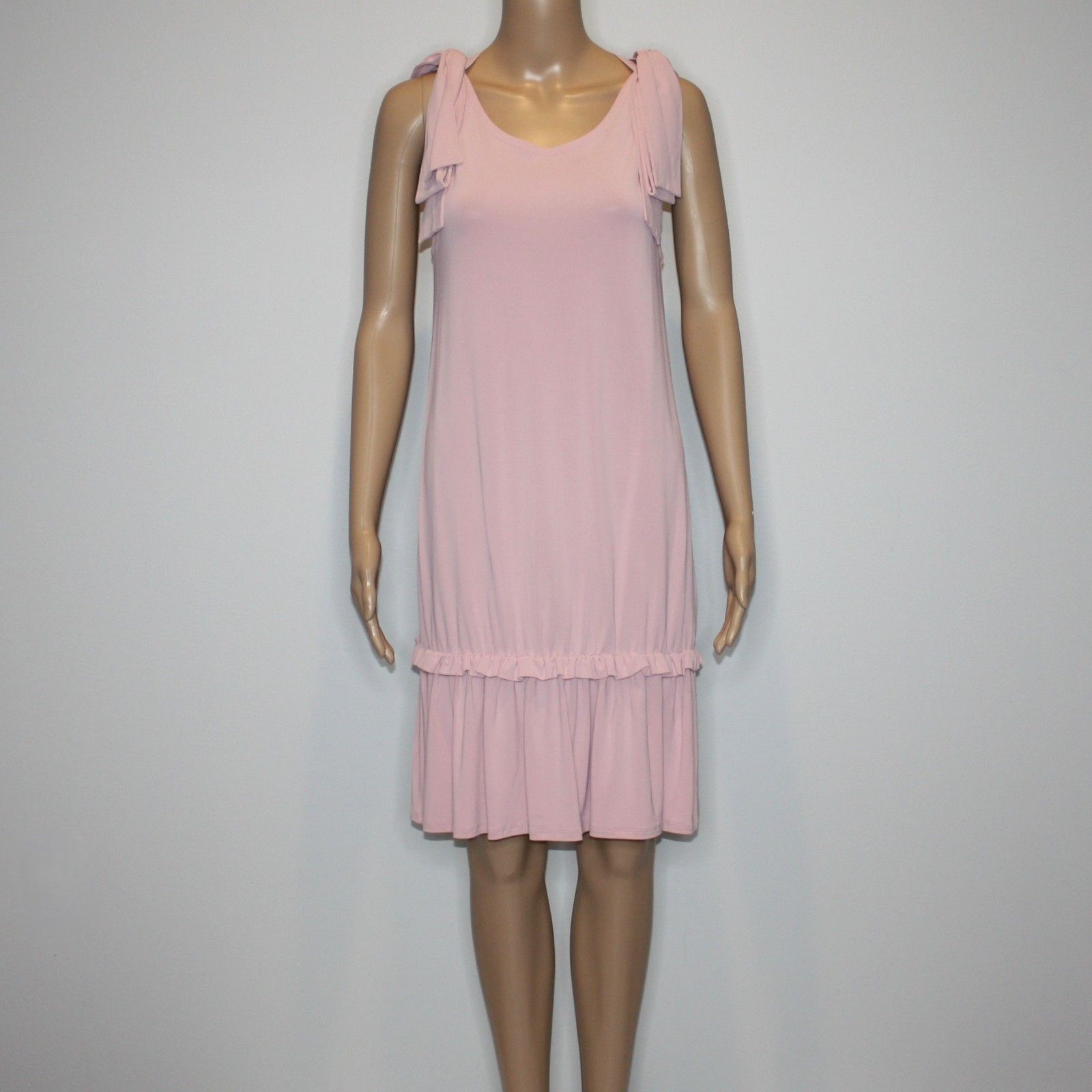 RED Valentino Ruffled Hem Dress with Bows in Blush Pink and size Large Size L / US 10 / IT 46 - 3 Thumbnail