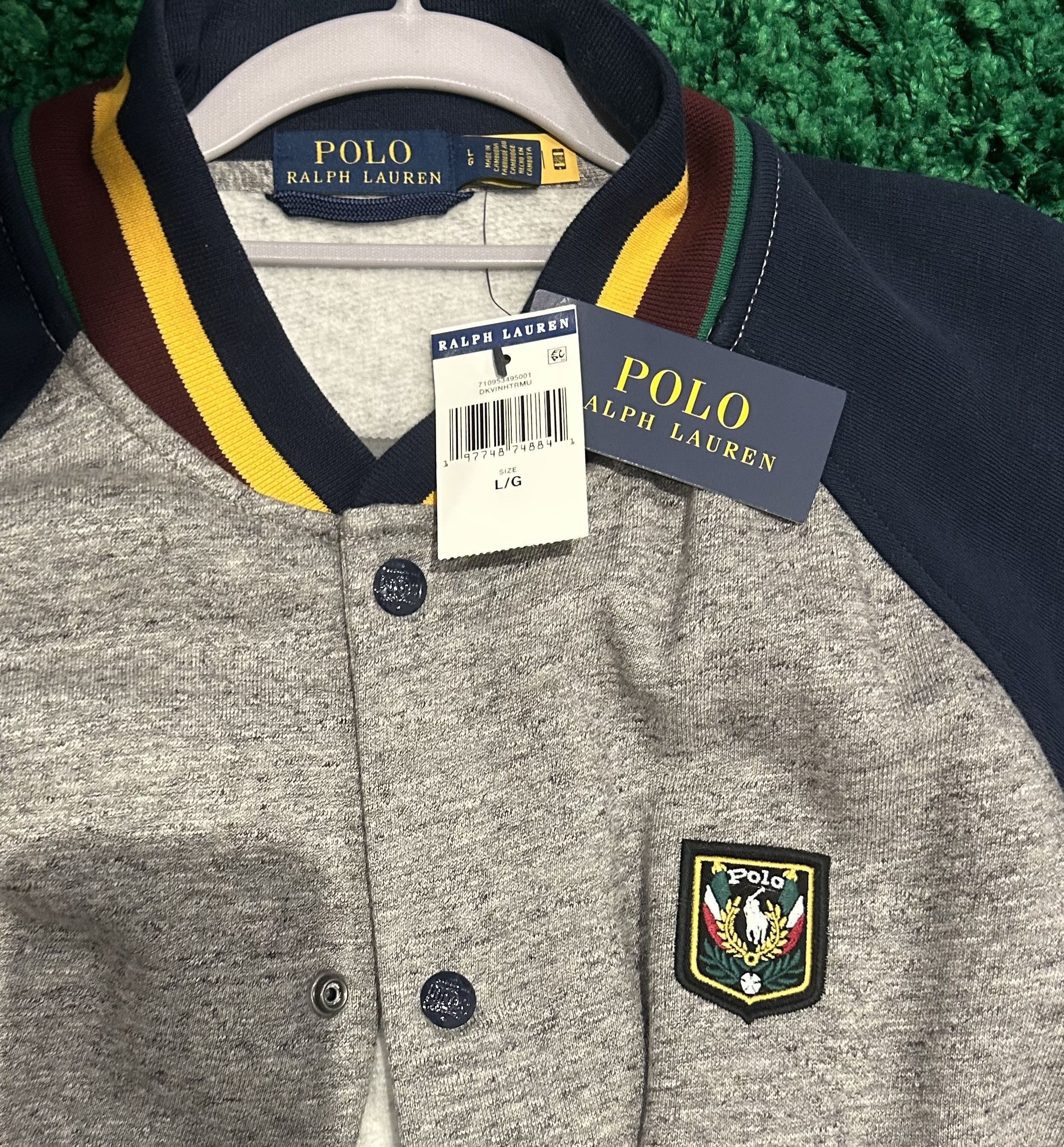Polo Ralph Lauren Polo Ralph Lauren Laurel Crest Fleece Varsity jacket Size US L / EU 52-54 / 3 - 4 Thumbnail