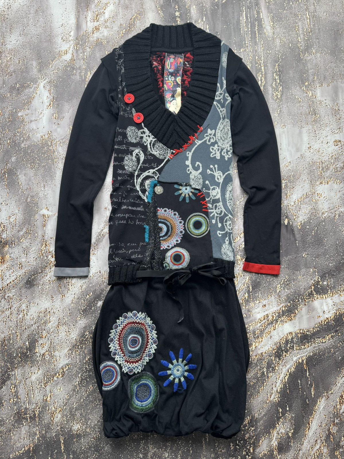 Desigual Desigual Patches Printed Maxi Dress Size S / US 4 / IT 40 - 1 Thumbnail