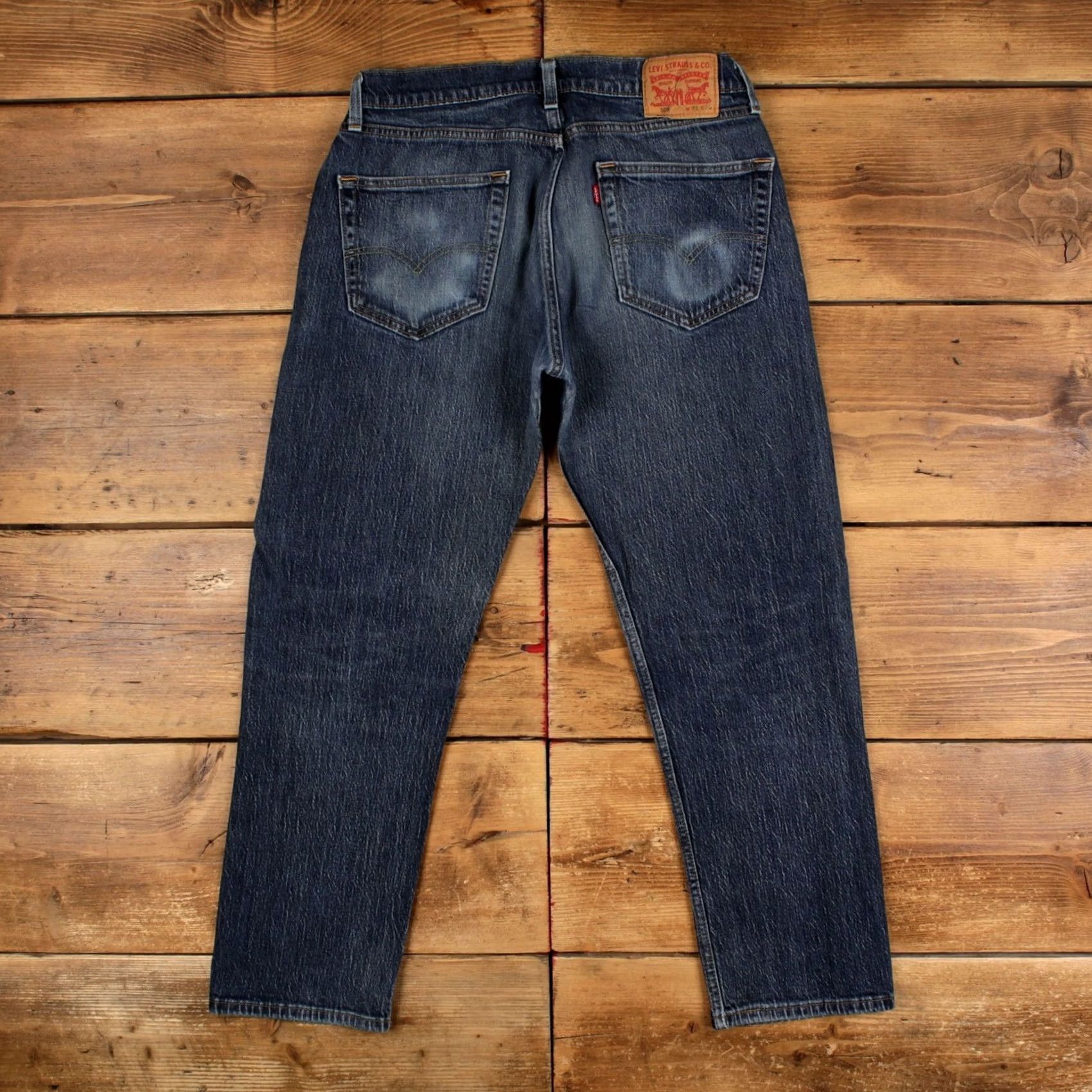 Denime VINTAGE Levis 505 Jeans 31x30 Blue Regular Straight Stonewash Red Tab Denim Jeans 5-Pocket Mens Size US 31 - 2 Thumbnail