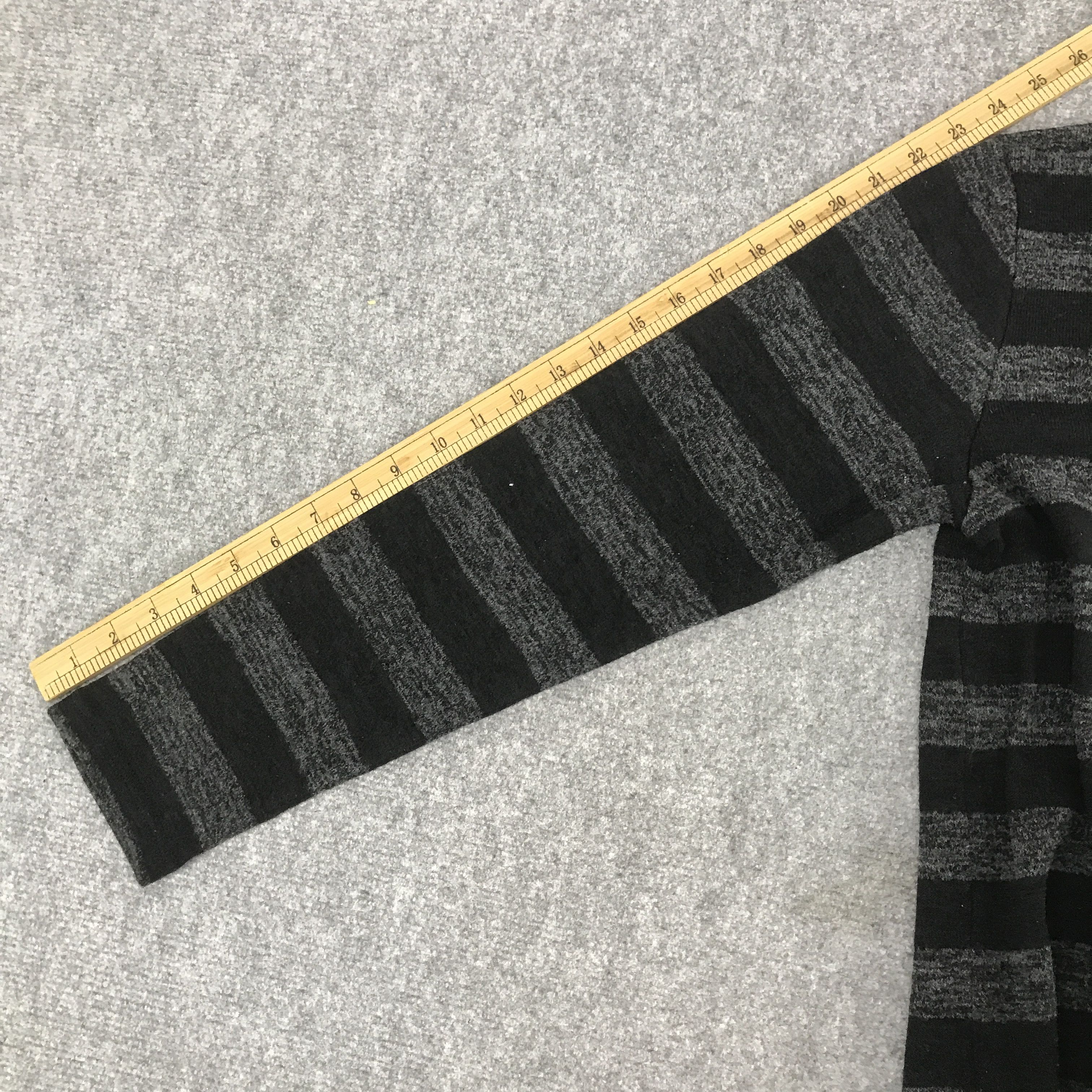 Japanese Brand × Plus One Clothing Rare plus one Striped long sleeve t-shirt Size US M / EU 48-50 / 2 - 6 Thumbnail