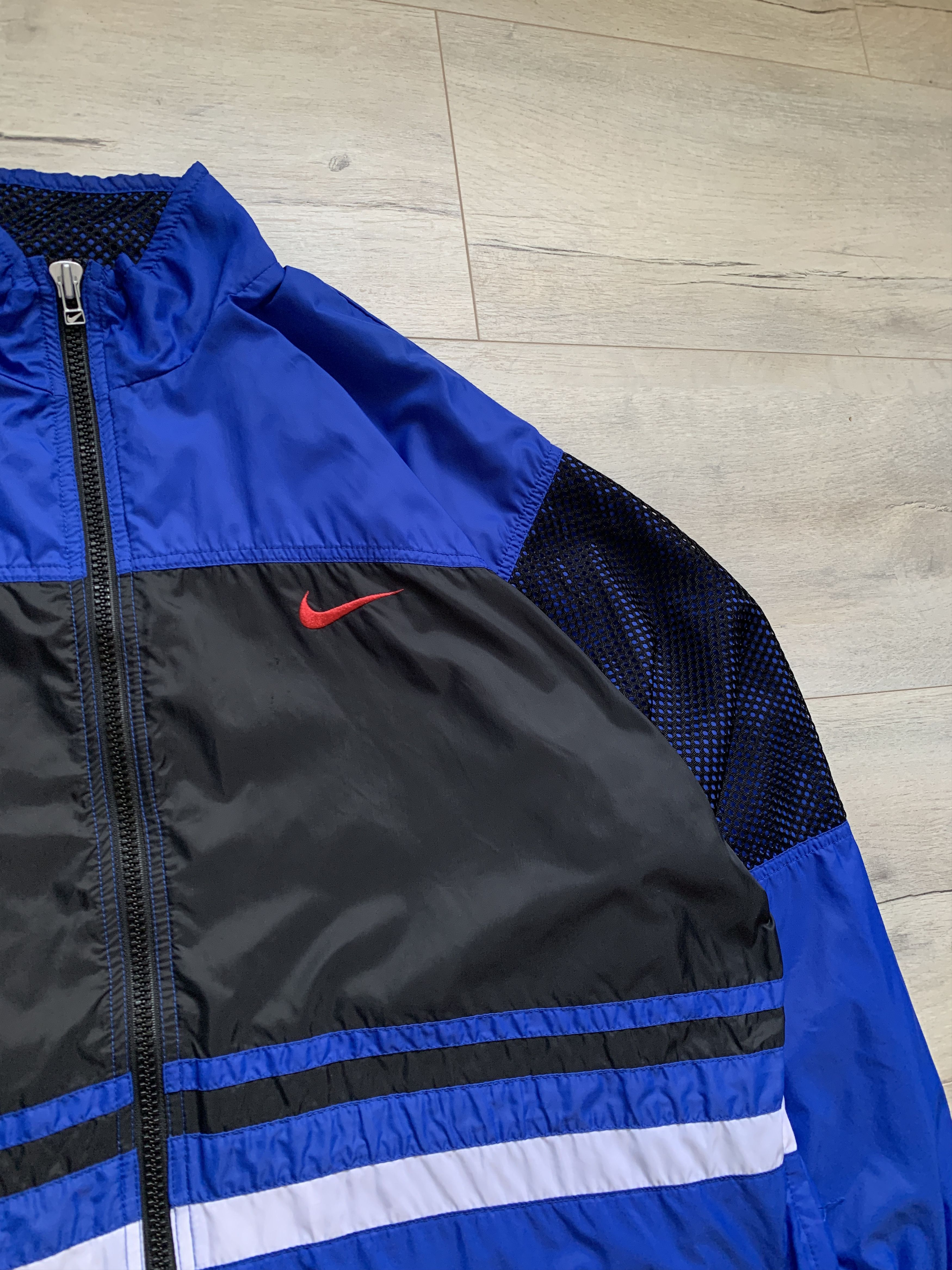Nike × Vintage Vintage Nike Nylon Jacket Big Logo Baggy Crazy 90s Size US XL / EU 56 / 4 - 6 Thumbnail