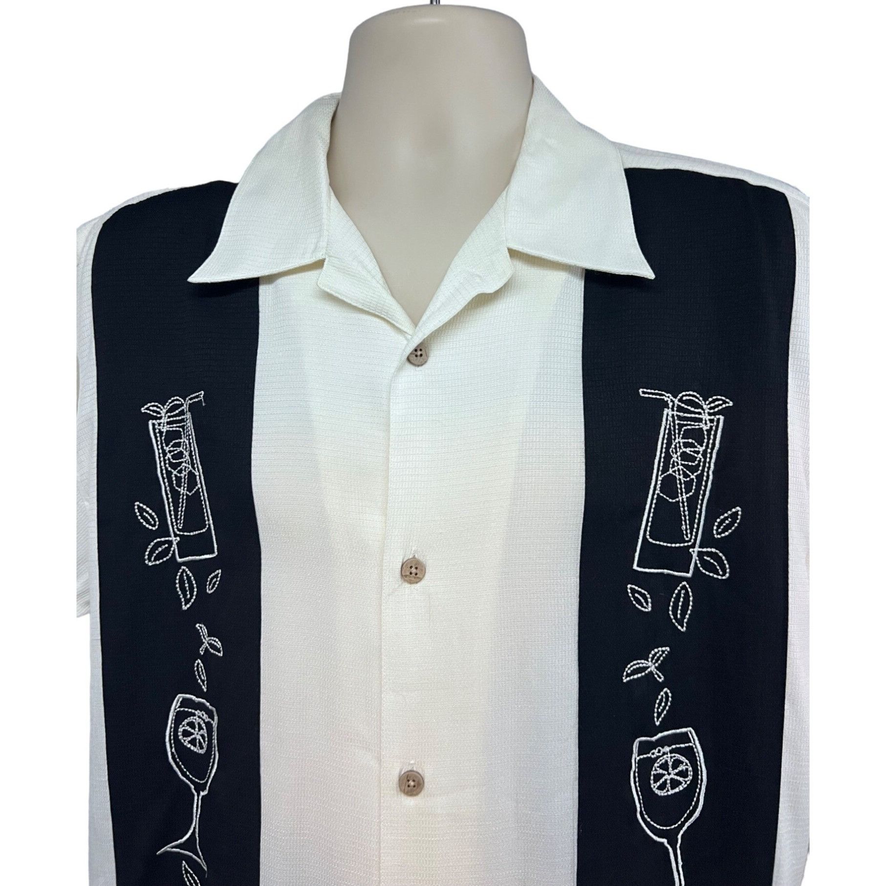 Vintage Monte Carlo Retro Rockabilly Embroidered Button Up Shirt Med Size US M / EU 48-50 / 2 - 3 Thumbnail