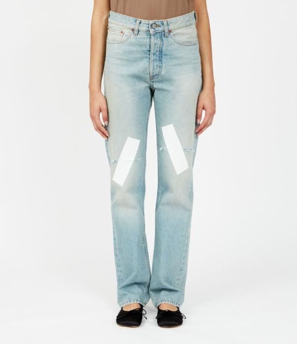 Maison Margiela o1bcso1str0526 MM6 Jeans in Light Blue Size 24" / US 00 / IT 34 - 1 Thumbnail