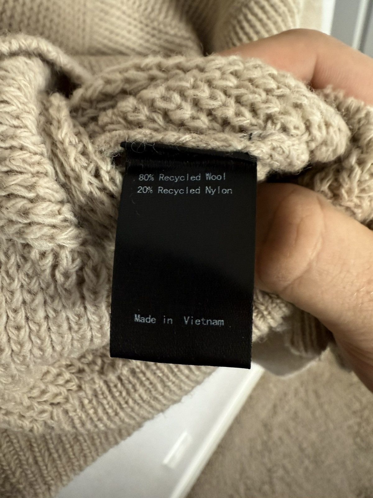 Wellen Surf Wellen - Recycled Wool Diamond Crewneck Sweater Size US L / EU 52-54 / 3 - 4 Thumbnail
