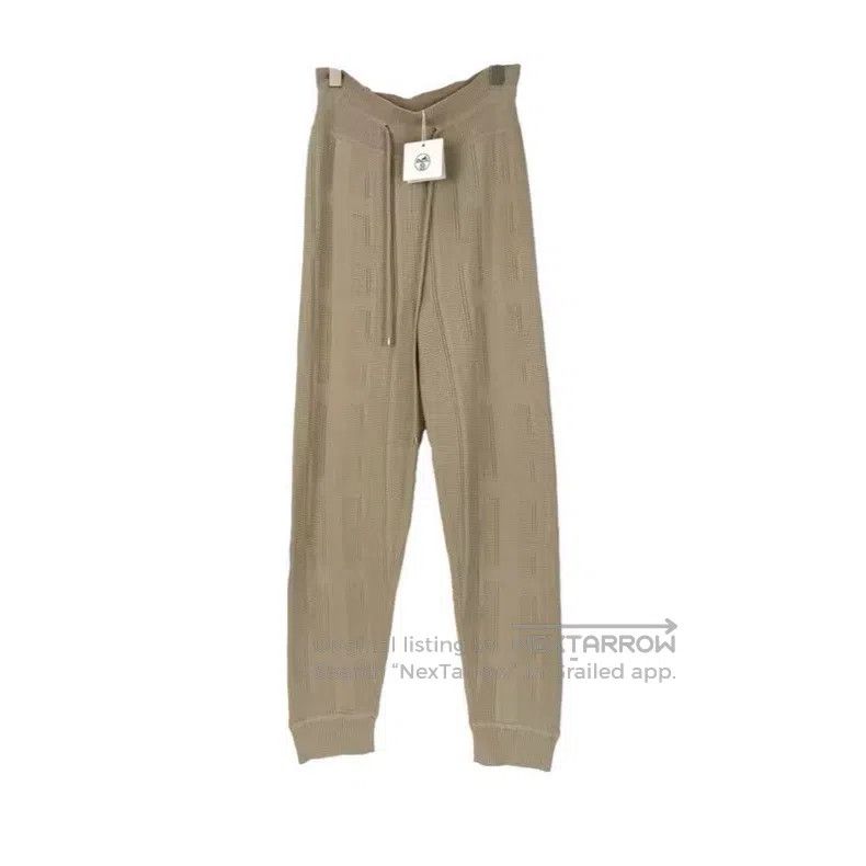 Hermes Hermes Off-White Full Print Wool Knit Trousers Size 24" / US 00 / IT 34 - 1 Thumbnail
