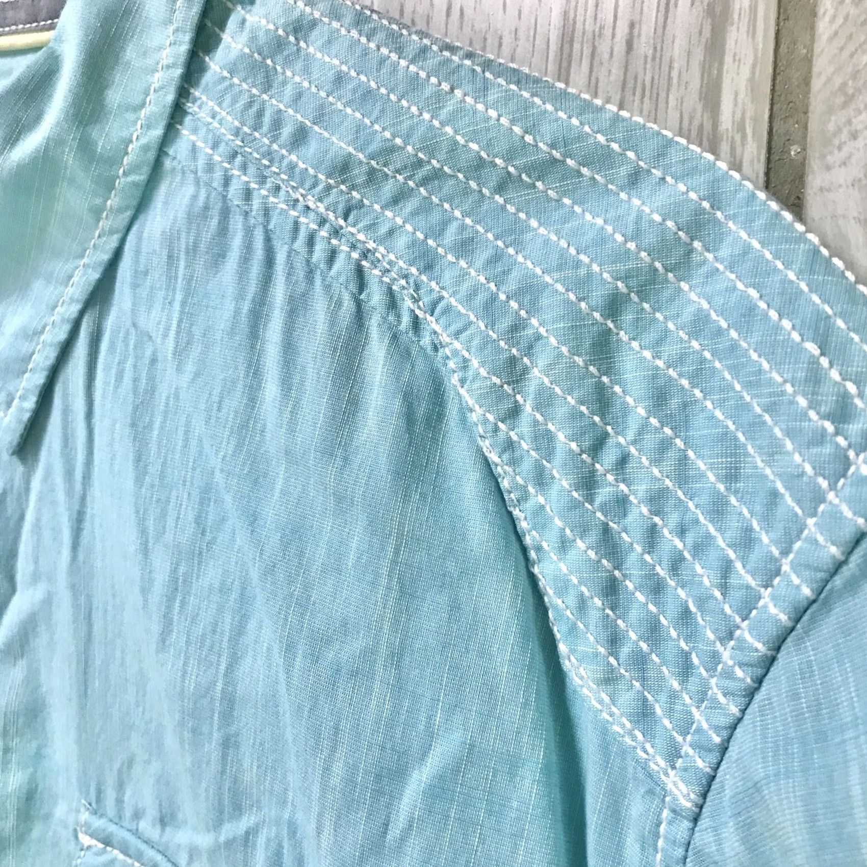 Buckle Black Buckle Black Men Cyan/Yellow Athletic Fit Short Sleeve Button-Up Shirt XL Size US XL / EU 56 / 4 - 7 Thumbnail