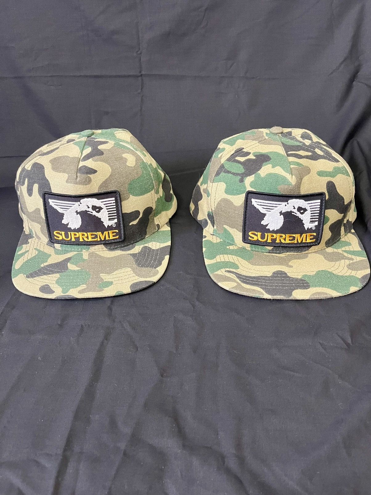 Supreme FW09 Supreme Eagle Patch 5 Panel Snapback Cap Hat Size ONE SIZE - 10 Thumbnail