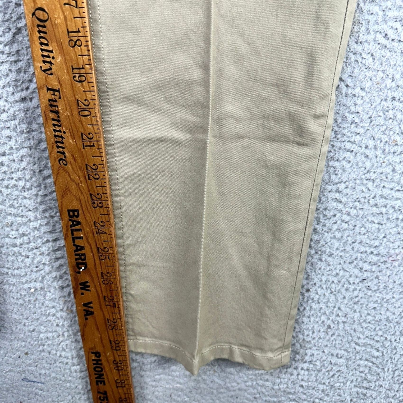Chaps Chaps Khaki Pants Mens 36X30 Beige Straight Fit Flat Front 5 Pocket Stretch NEW Size US 36 / EU 52 - 6 Thumbnail