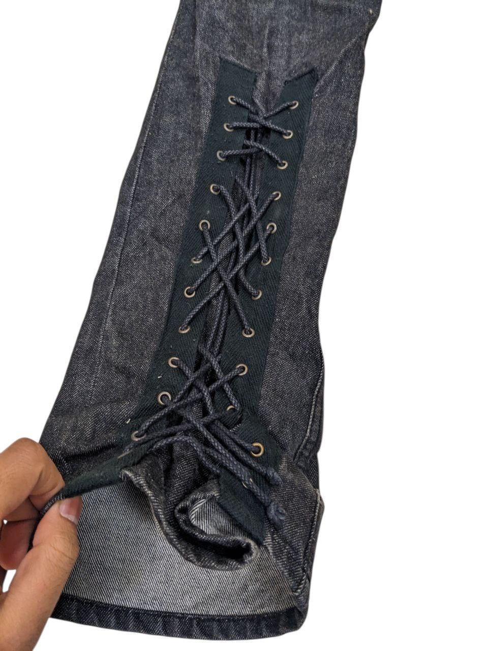 Mastermind Japan × Roen HIROMUTAKAHARA BONDAGE FLARE JEANS & DOUBLE LAYERED POCKET Size US 30 / EU 46 - 5 Thumbnail