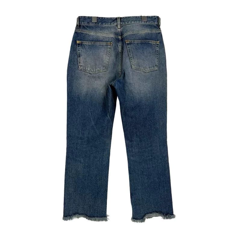 Louis Vuitton Louis Vuitton Blue washed presbyopic leather fur-trimmed je Size US 34 / EU 50 - 2 Thumbnail