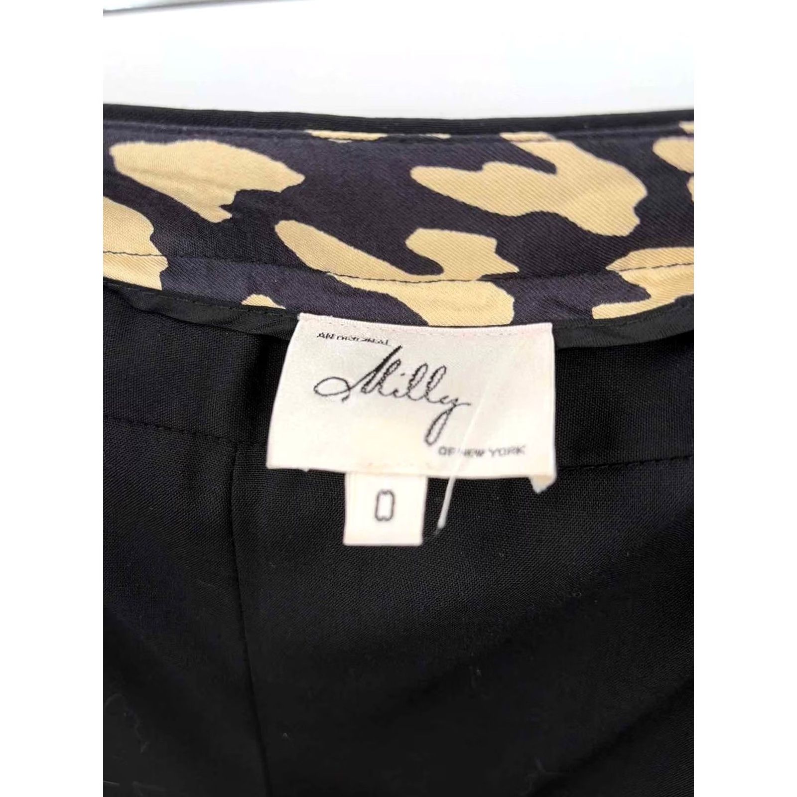 MILLY Milly Black Dress Pants Size 0 Regular Pre-Owned Size 25" / US 0 / IT 36 - 2 Thumbnail